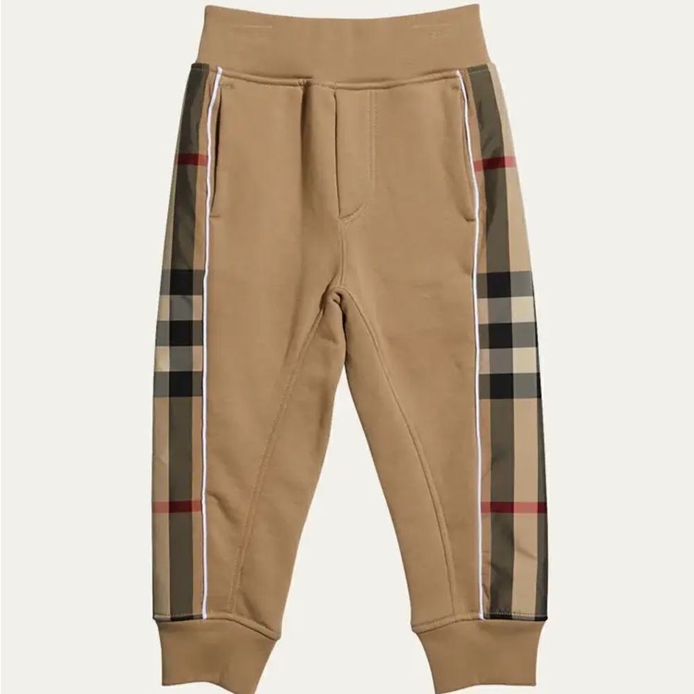 BURBERRY GRAHAM VINTAGE CHECK JOGGER PANTS 4Y